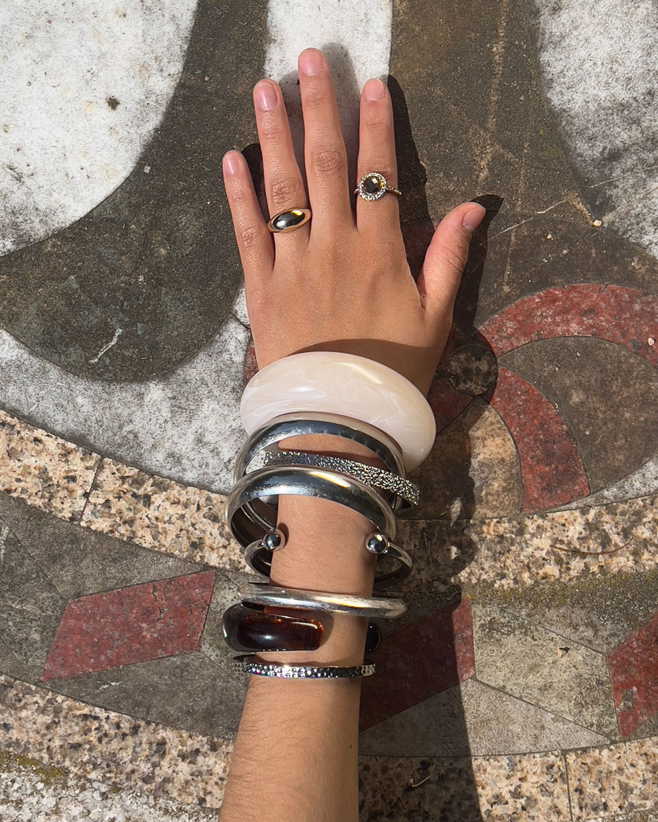 Hands model showcasing jewellery from Monki