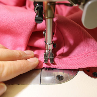 Sewing a garment made of fibres from carbon dioxide at H&M Group
