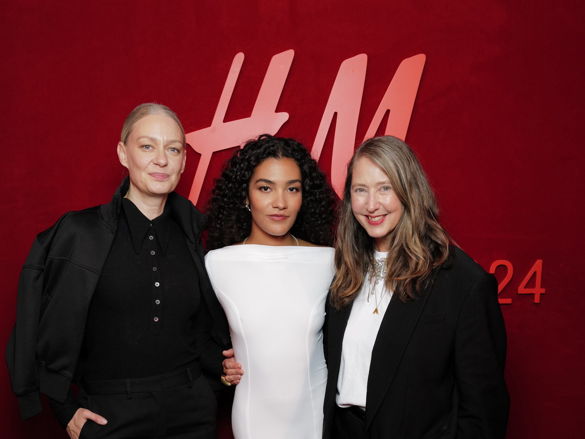 Linda Wikell, Olivia Dean and Ann-Sofie Johannsson during the H&M Studio collection launch event in Paris